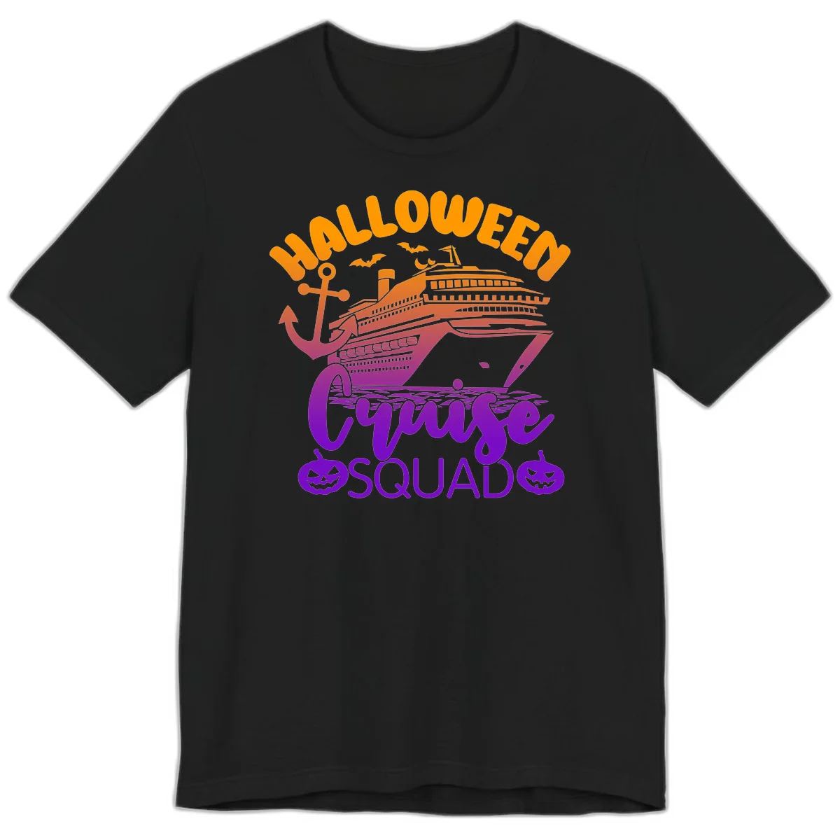 Halloween Cruise Squad Spooky Vacation Premium Tee in Black