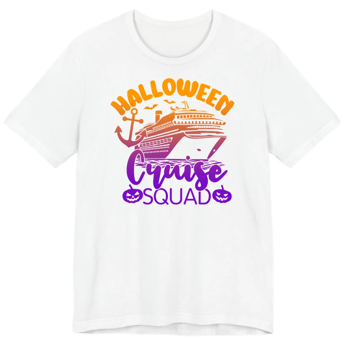 Halloween Cruise Squad Spooky Vacation Premium Tee in White