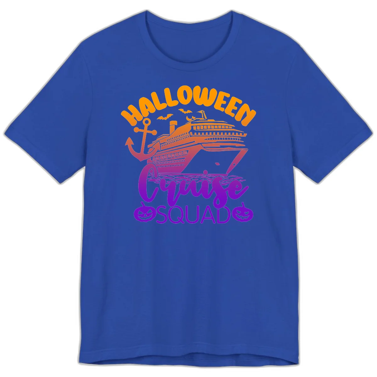 Halloween Cruise Squad Spooky Vacation Premium Tee in True Royal