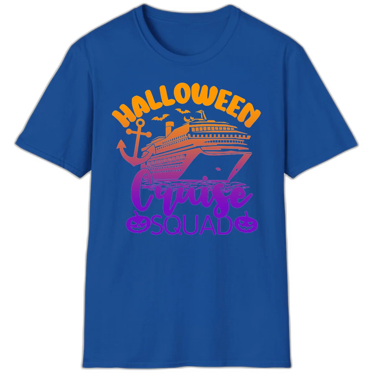 Halloween Cruise Squad Spooky Vacation T-Shirt in Royal