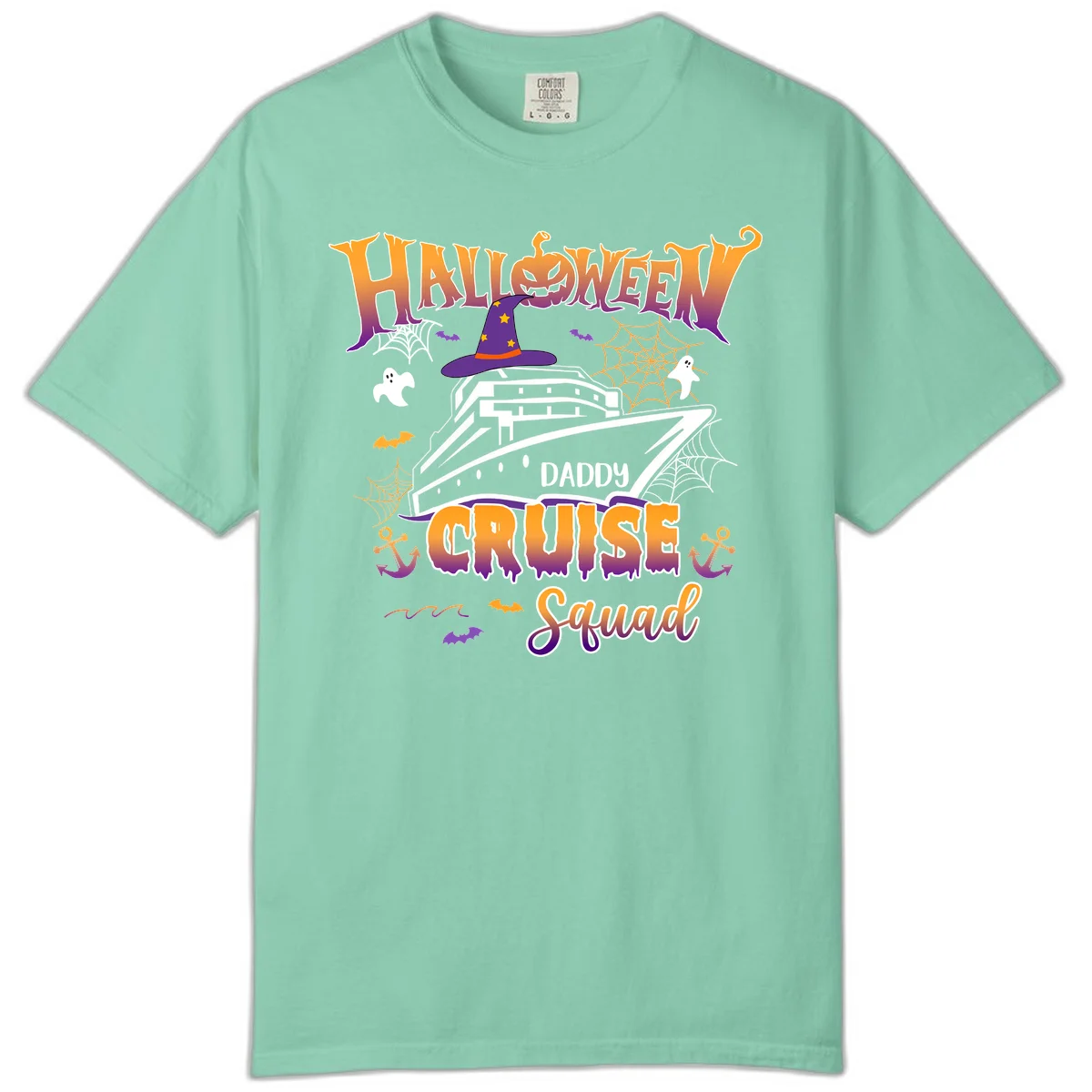 Halloween Daddy Cruise Squad Comfort Color in Island Reef