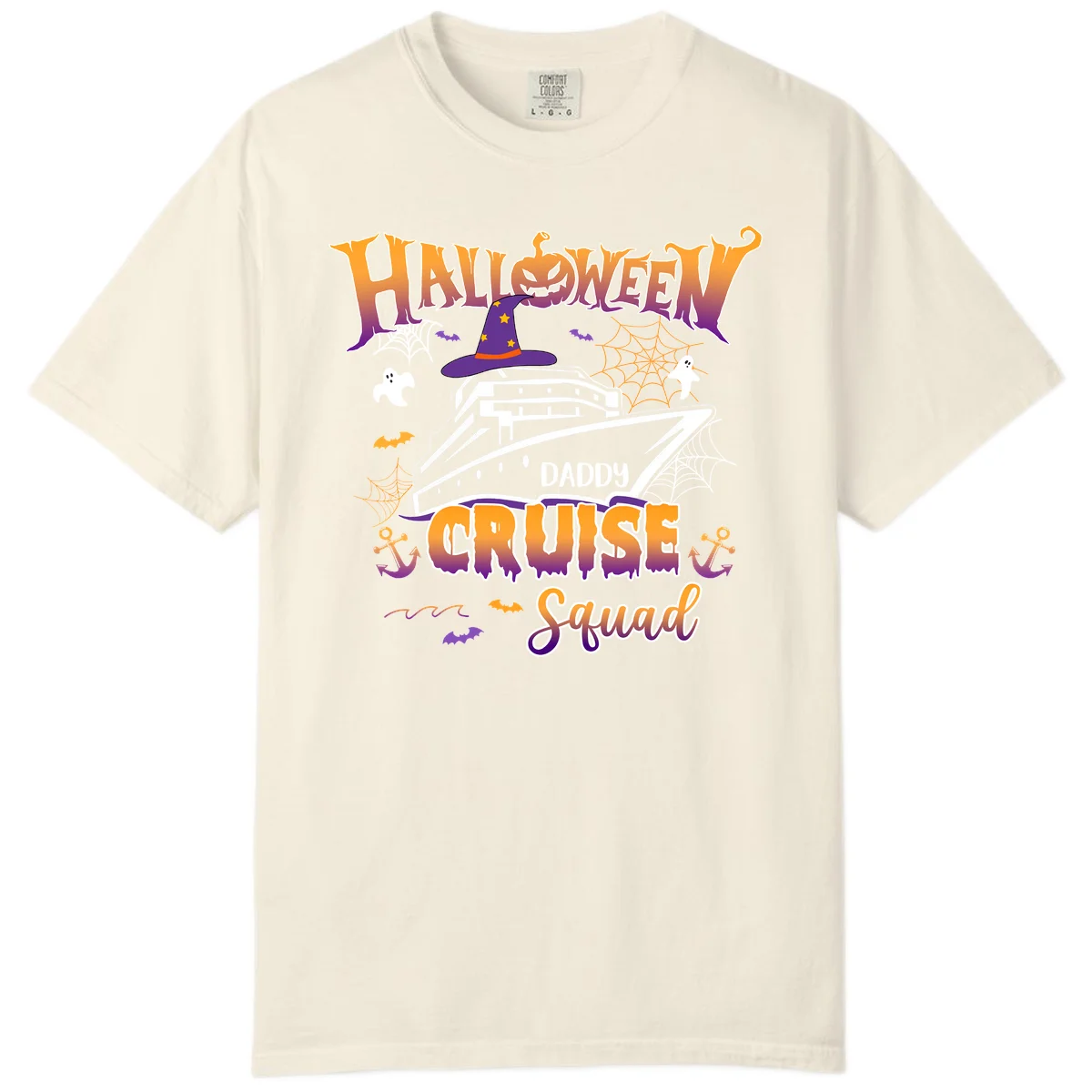 Halloween Daddy Cruise Squad Comfort Color in Ivory