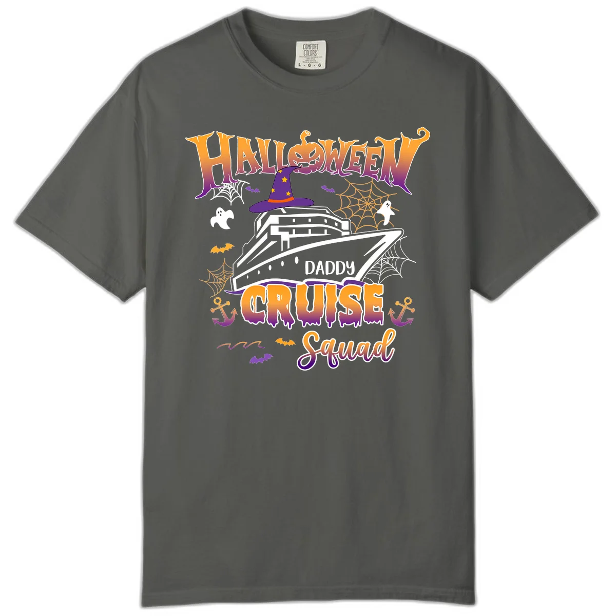 Halloween Daddy Cruise Squad Comfort Color in Pepper