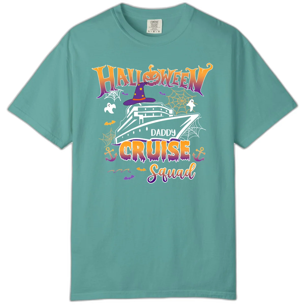 Halloween Daddy Cruise Squad Comfort Color in Seafoam