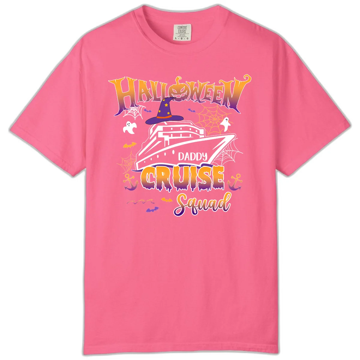 Halloween Daddy Cruise Squad Comfort Color in Crunchberry