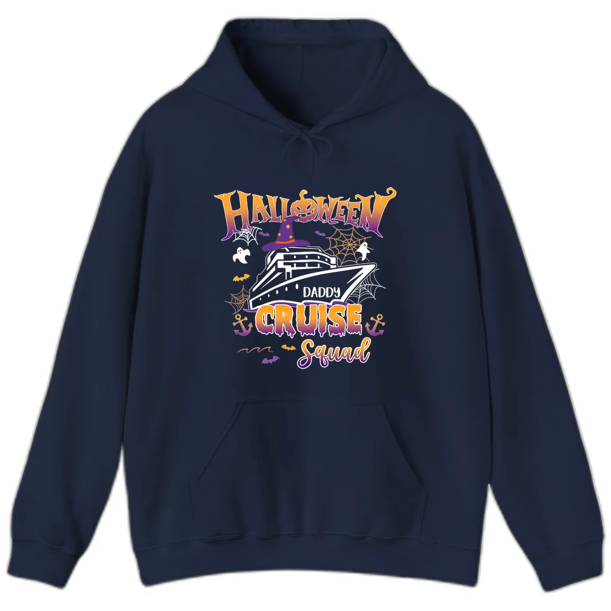 Halloween Daddy Cruise Squad Hoodie in Navy