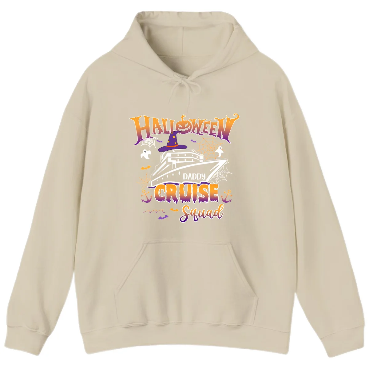 Halloween Daddy Cruise Squad Hoodie in Sand