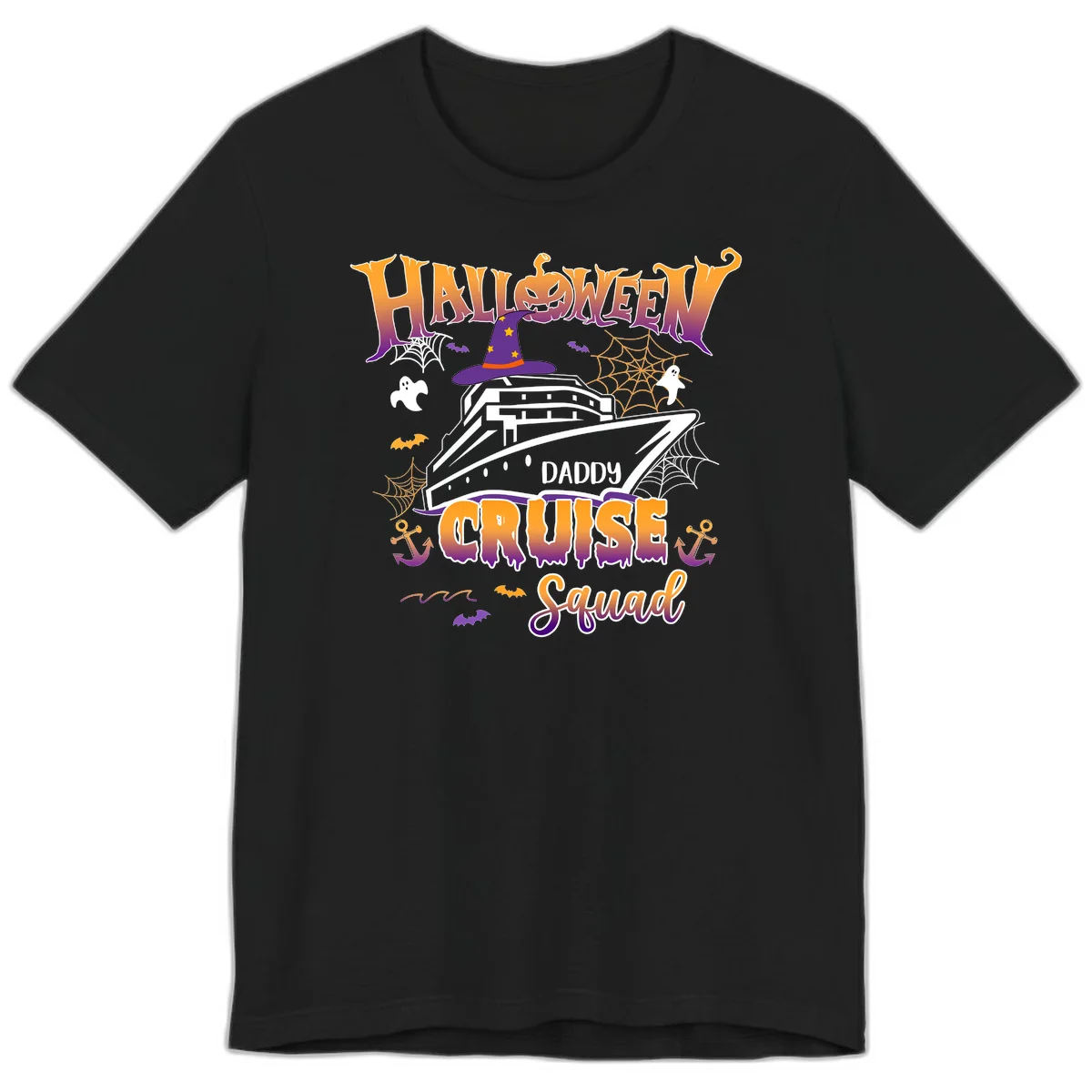 Halloween Daddy Cruise Squad Premium T-Shirt in Black