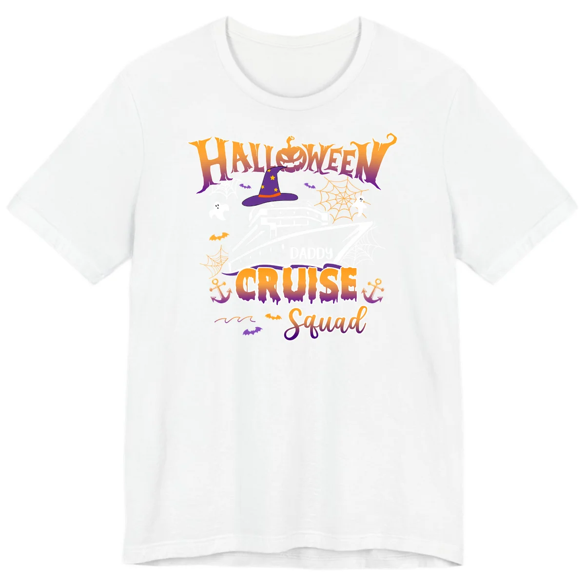 Halloween Daddy Cruise Squad Premium T-Shirt in White