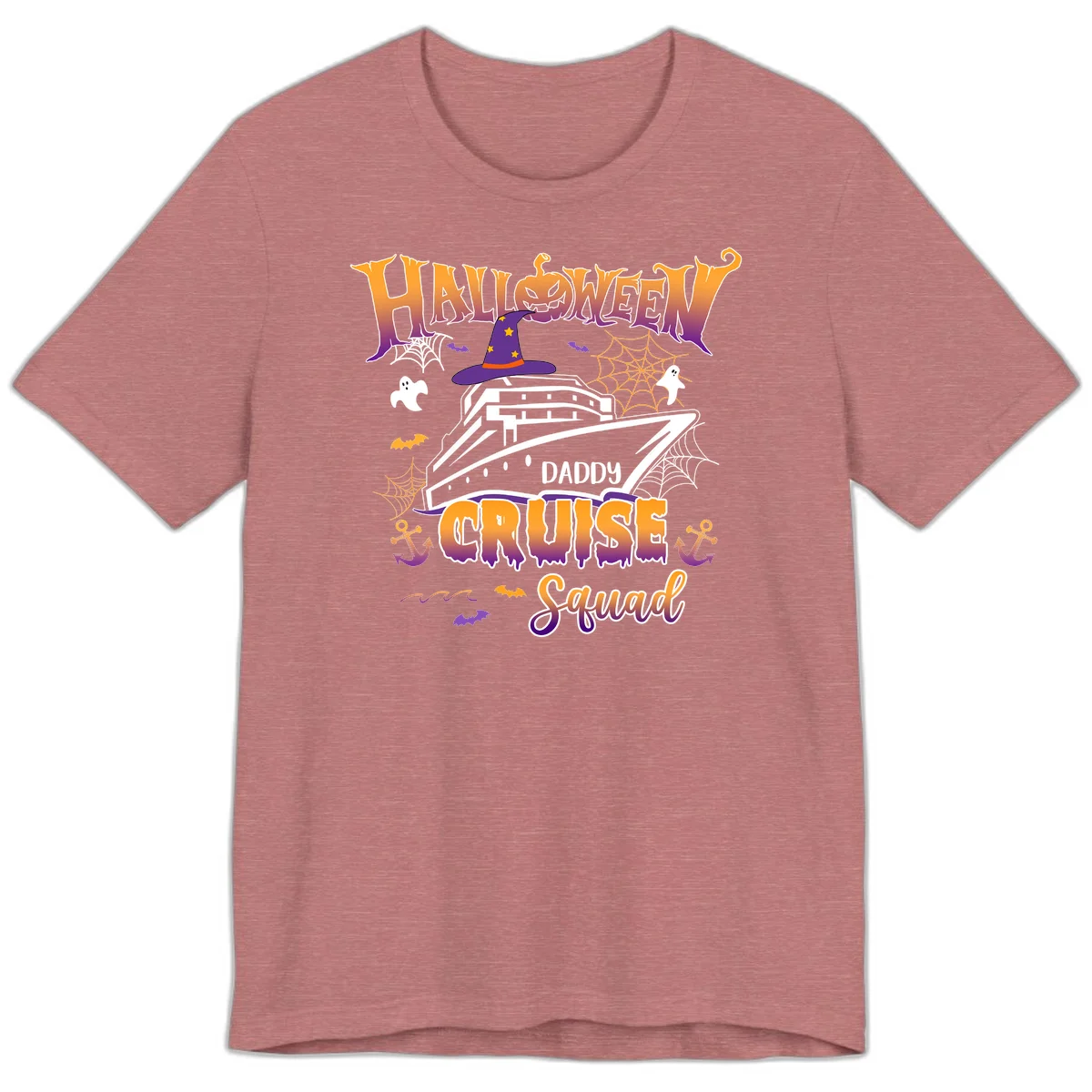 Halloween Daddy Cruise Squad Premium T-Shirt in Heather Mauve