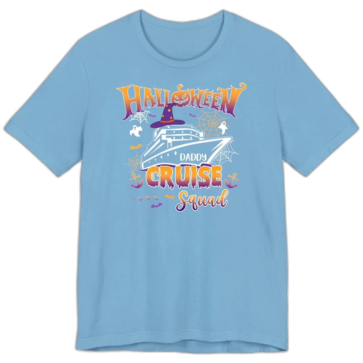 Halloween Daddy Cruise Squad Premium T-Shirt in Ocean Blue