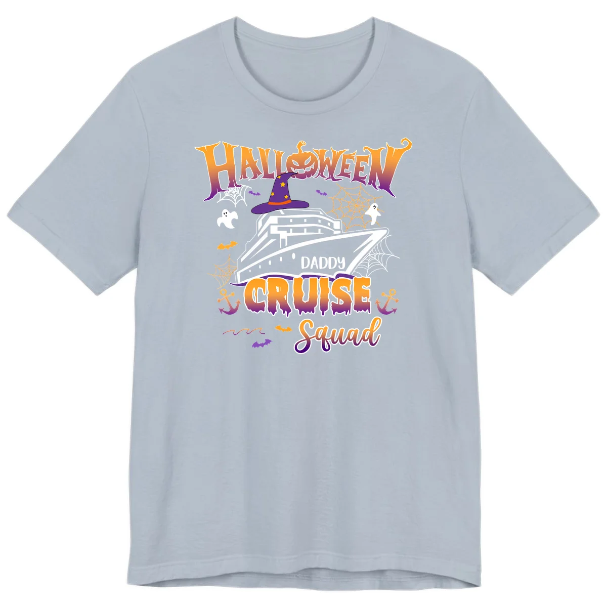 Halloween Daddy Cruise Squad Premium T-Shirt in Light Blue
