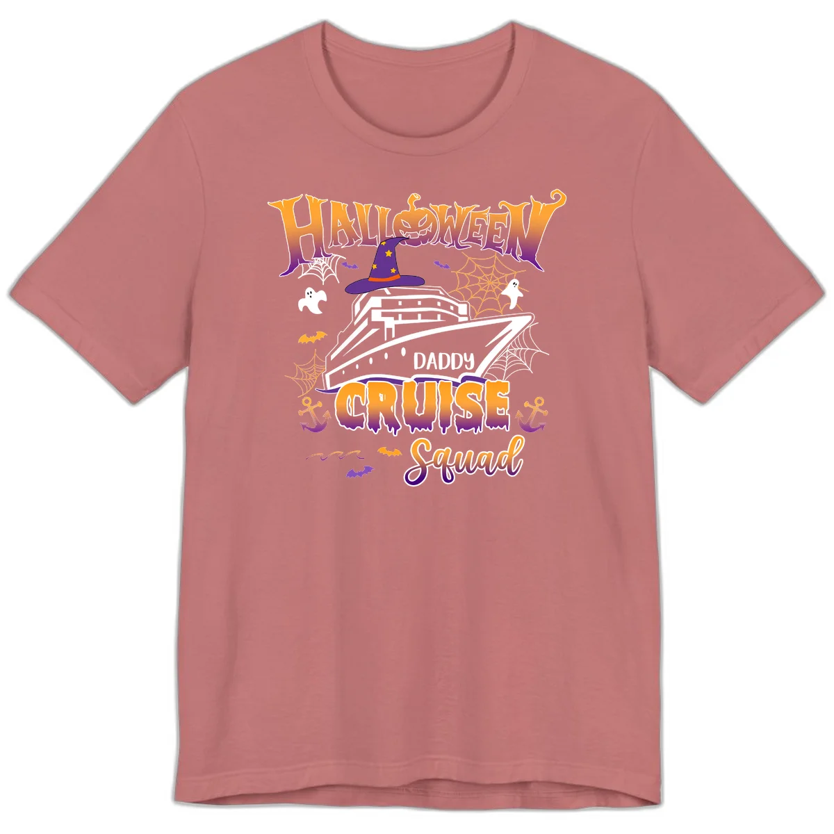 Halloween Daddy Cruise Squad Premium T-Shirt in Mauve