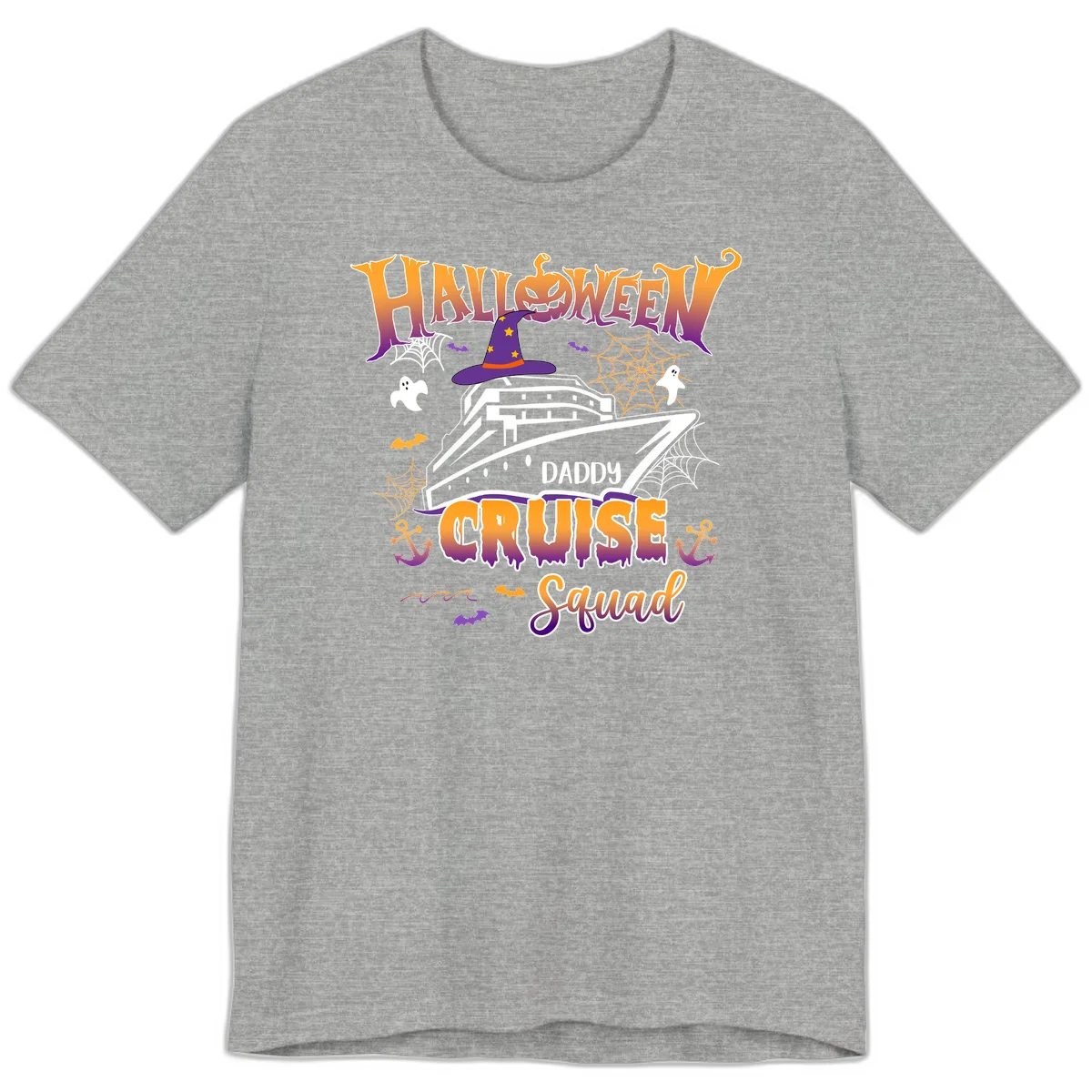 Halloween Daddy Cruise Squad Premium T-Shirt in Athletic Heather