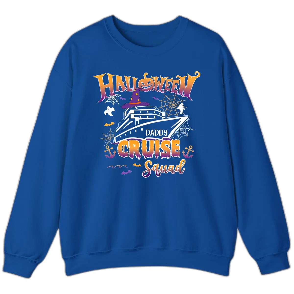 Halloween Daddy Cruise Squad Sweatshirt in Royal