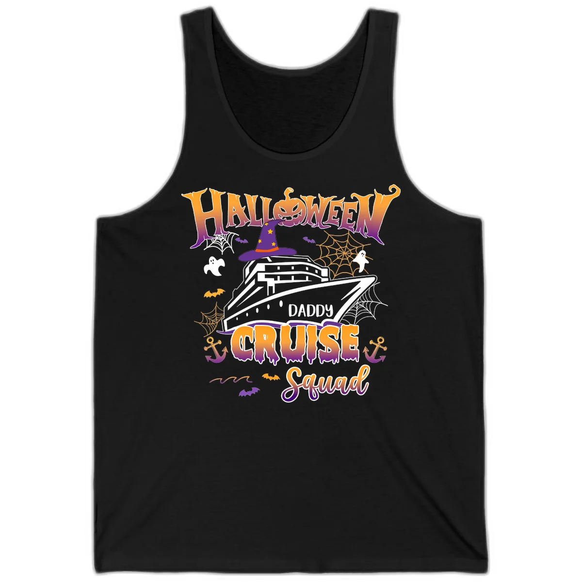 Halloween Daddy Cruise Squad Tank in Black