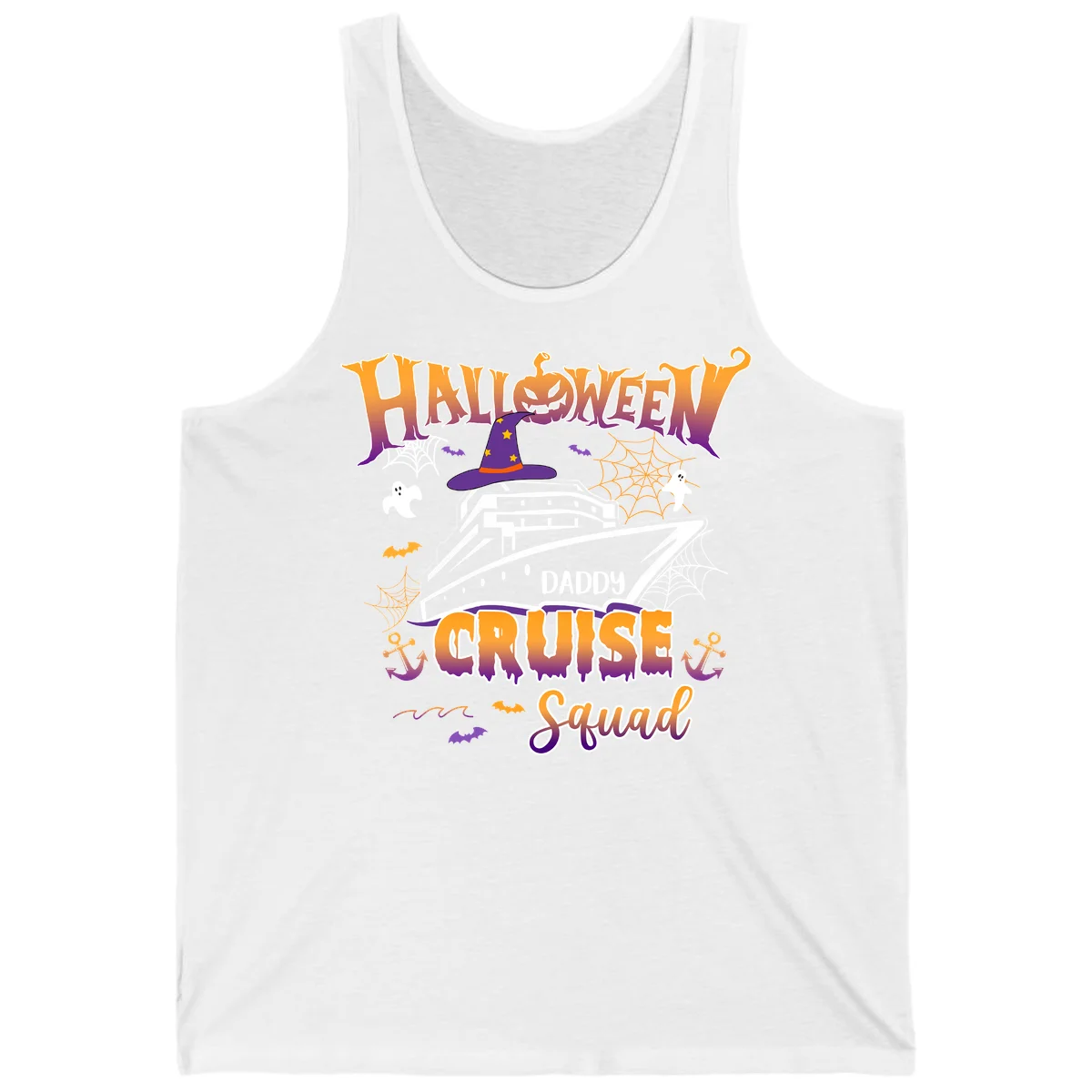 Halloween Daddy Cruise Squad Tank in White