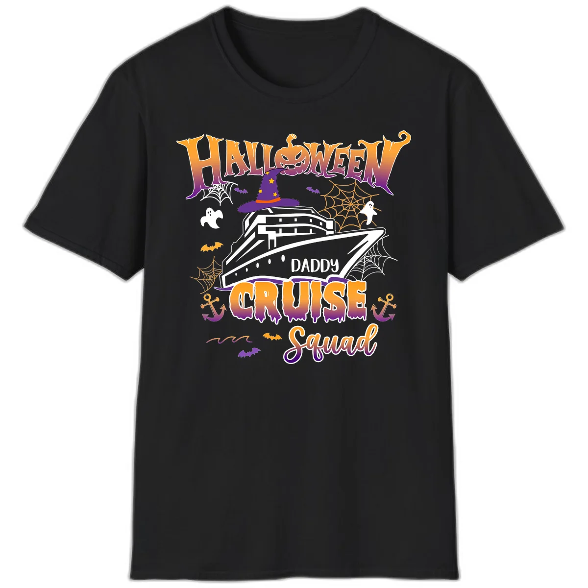 Halloween Daddy Cruise Squad T-Shirt in Black