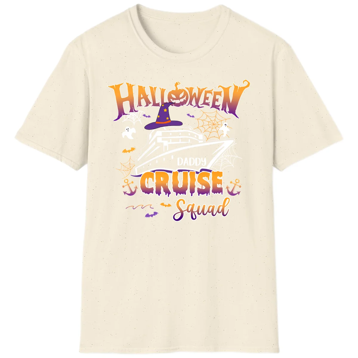 Halloween Daddy Cruise Squad T-Shirt in Natural