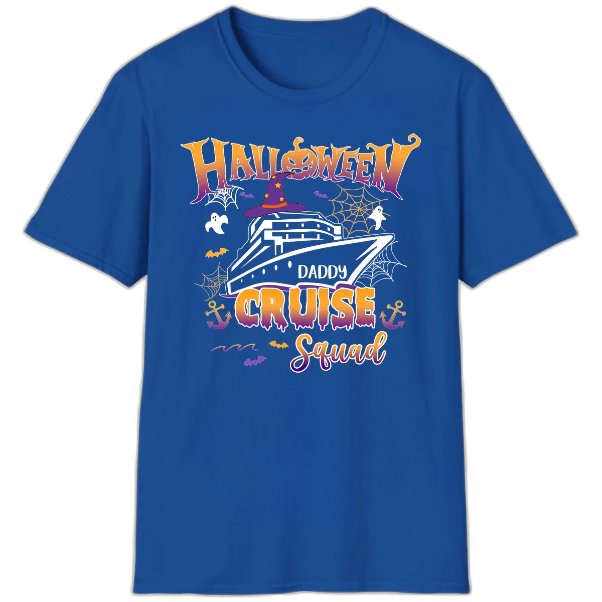 Halloween Daddy Cruise Squad T-Shirt in Royal