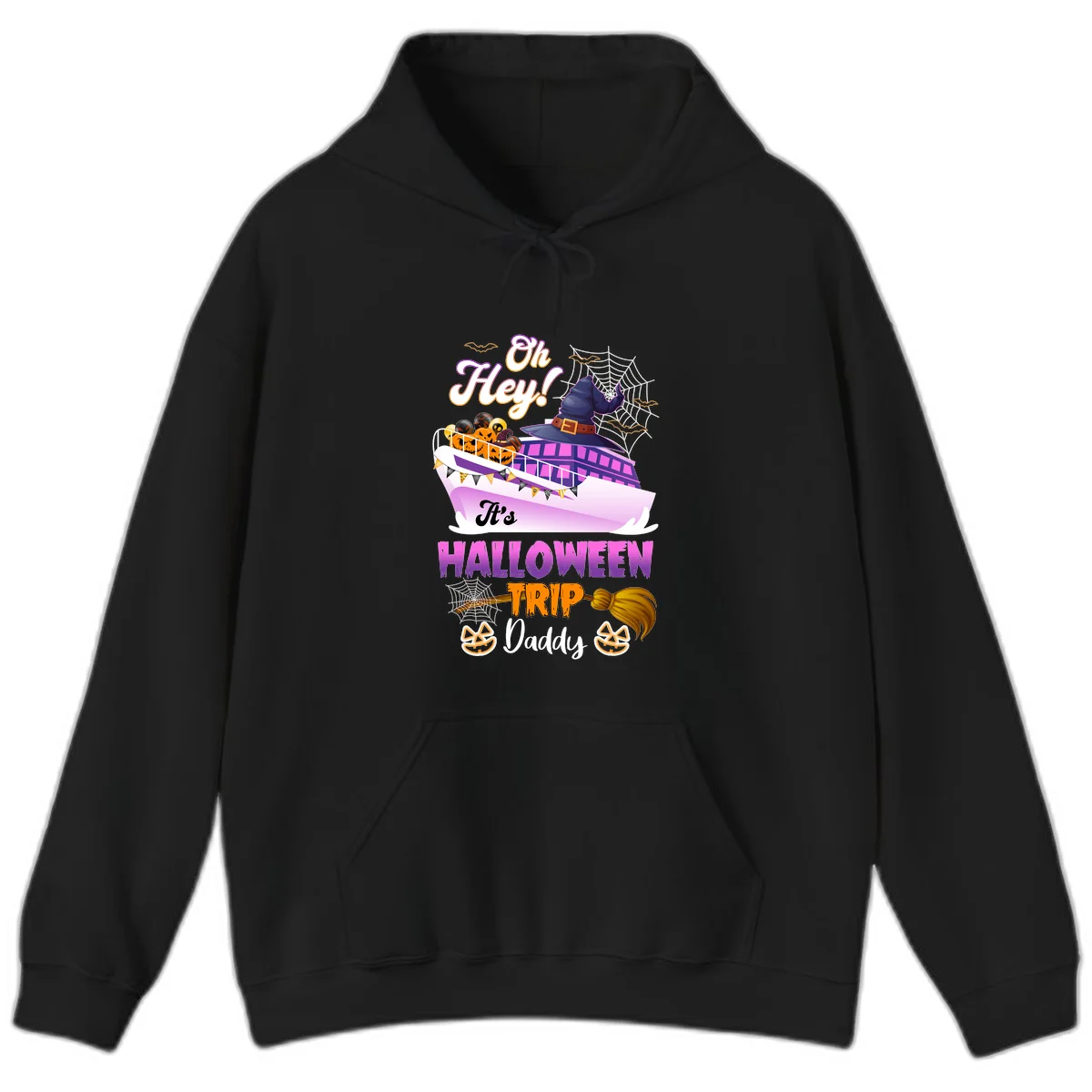 Oh Hey It's Halloween Trip Daddy Hoodie in Black
