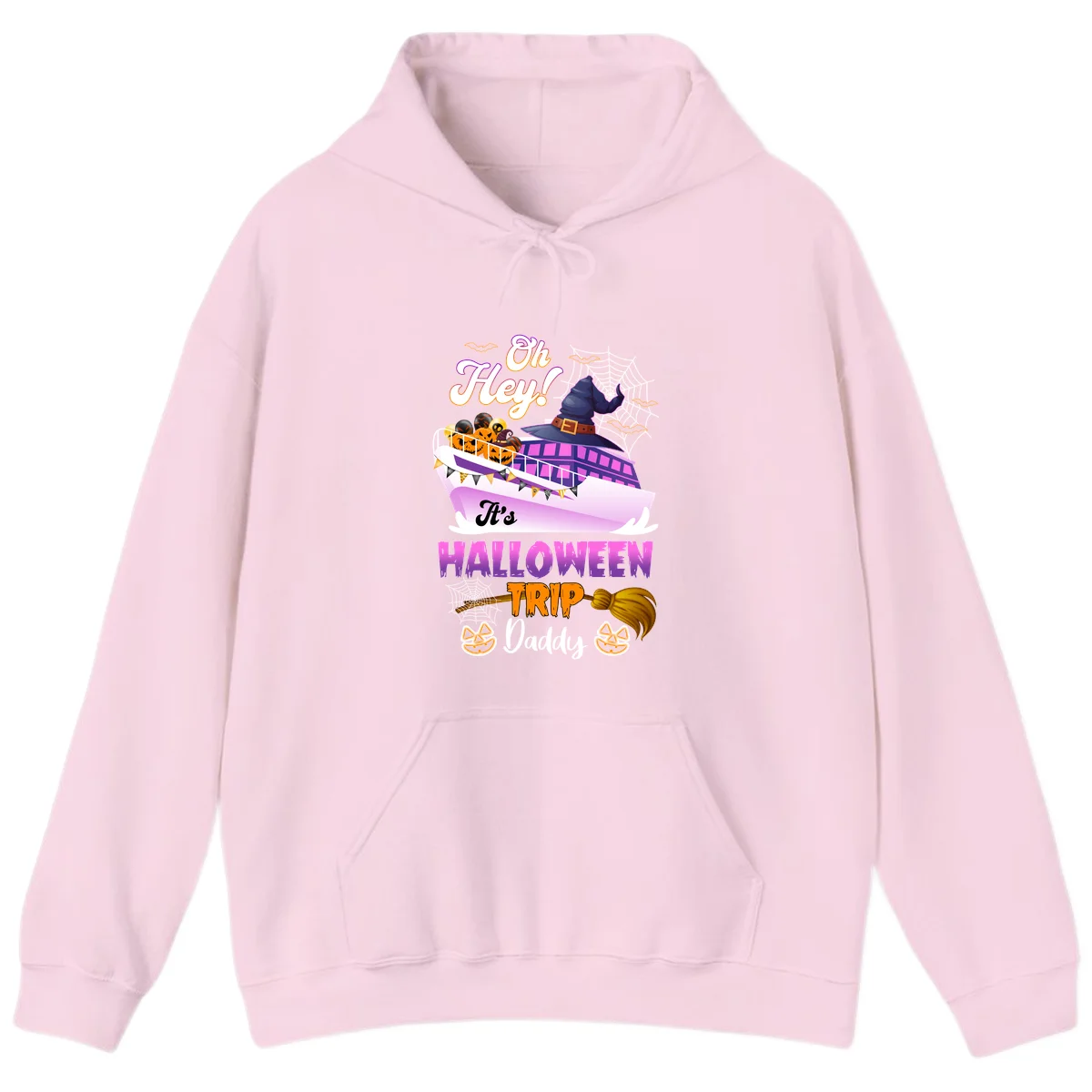 Oh Hey It's Halloween Trip Daddy Hoodie in Light Pink