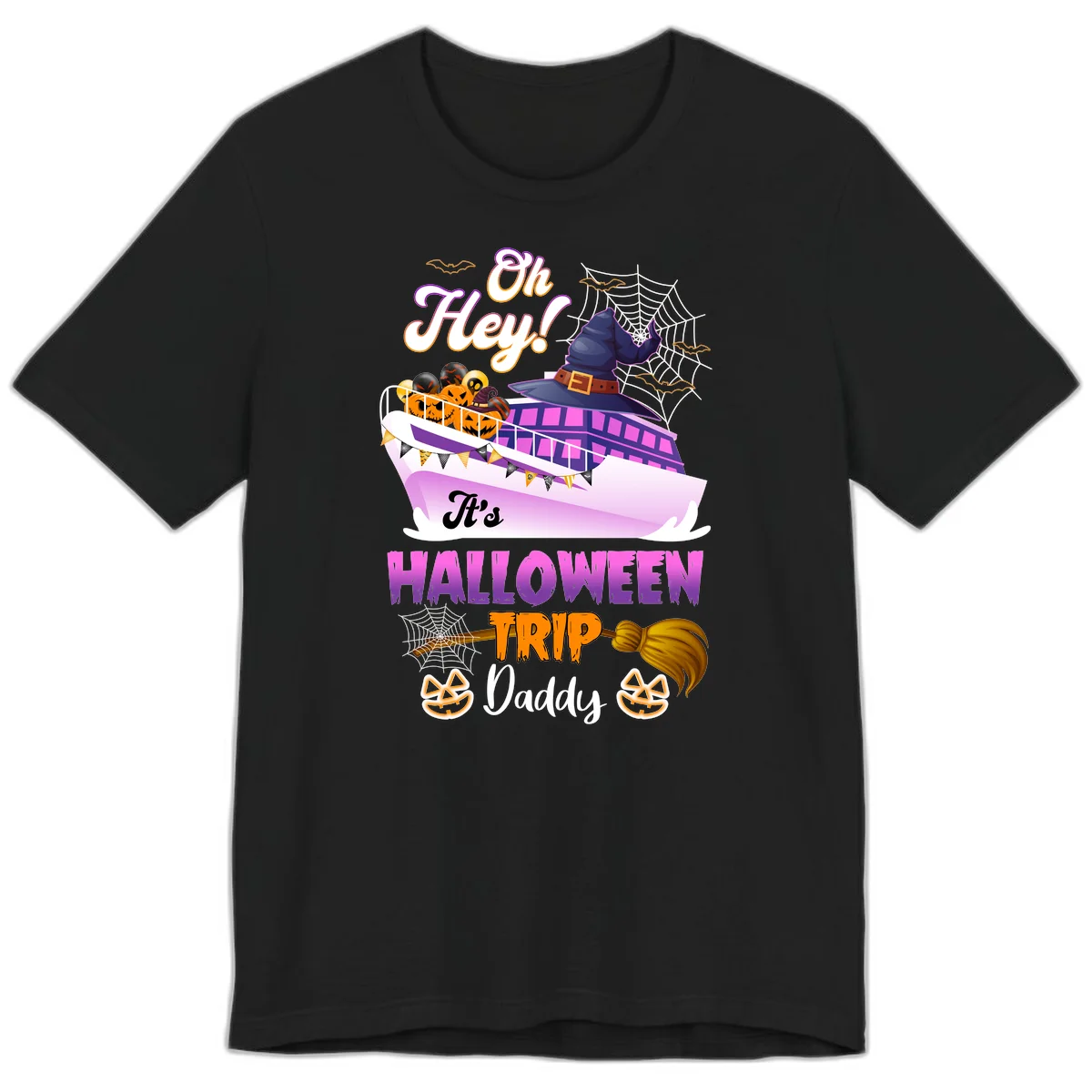 Oh Hey It's Halloween Trip Daddy Premium T-Shirt in Black