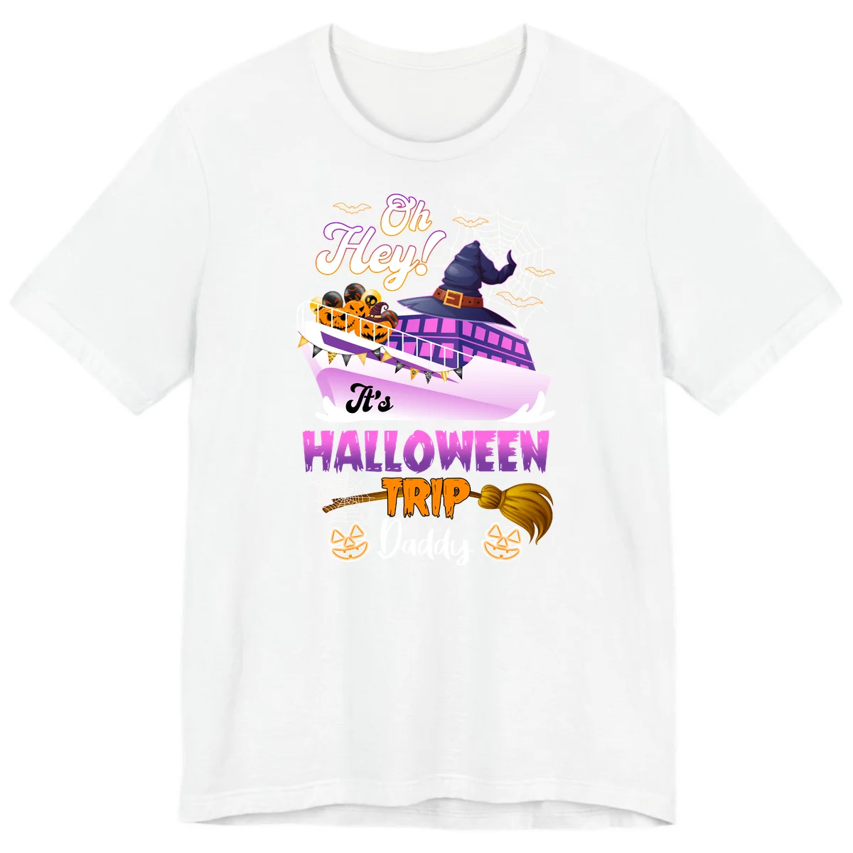 Oh Hey It's Halloween Trip Daddy Premium T-Shirt in White