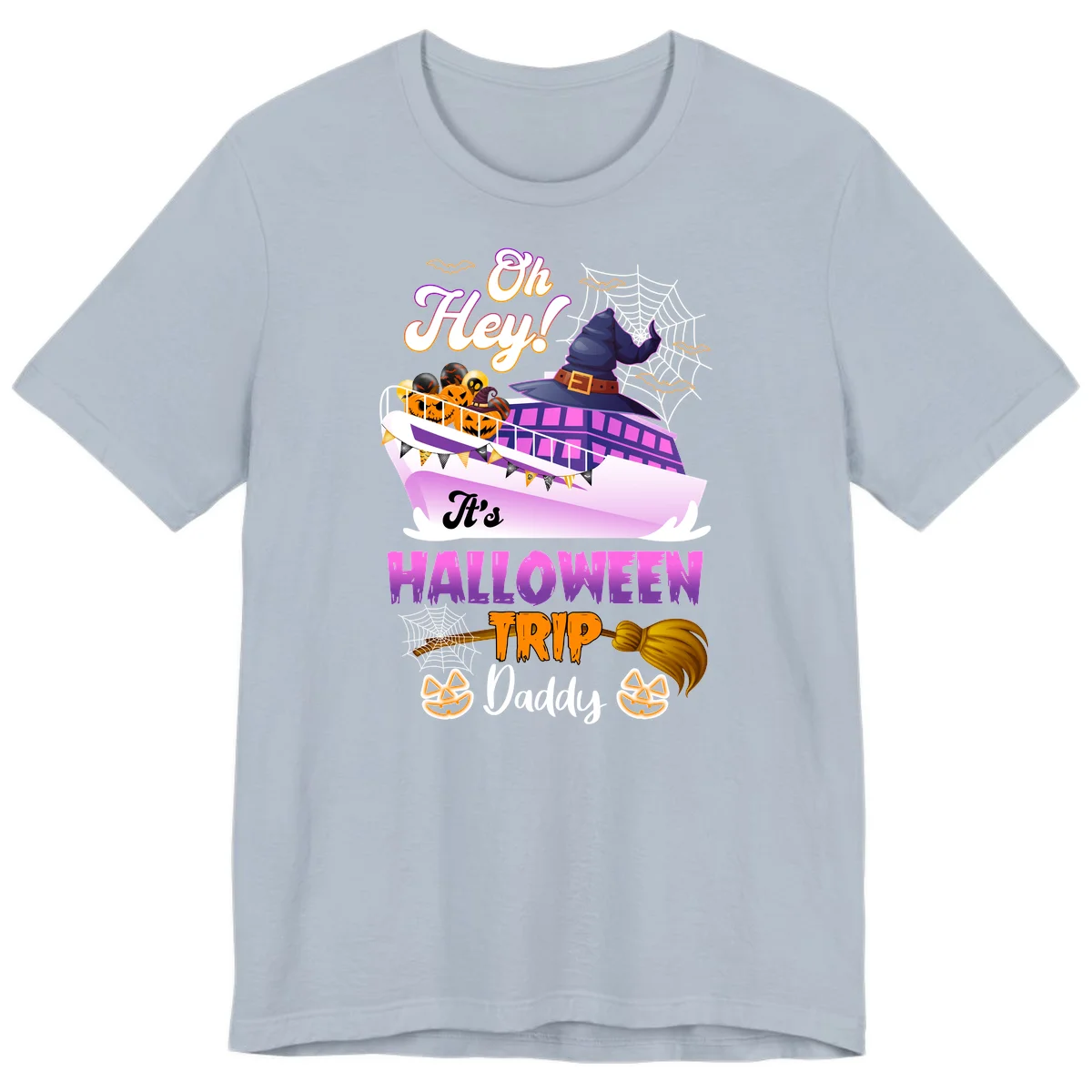 Oh Hey It's Halloween Trip Daddy Premium T-Shirt in Light Blue