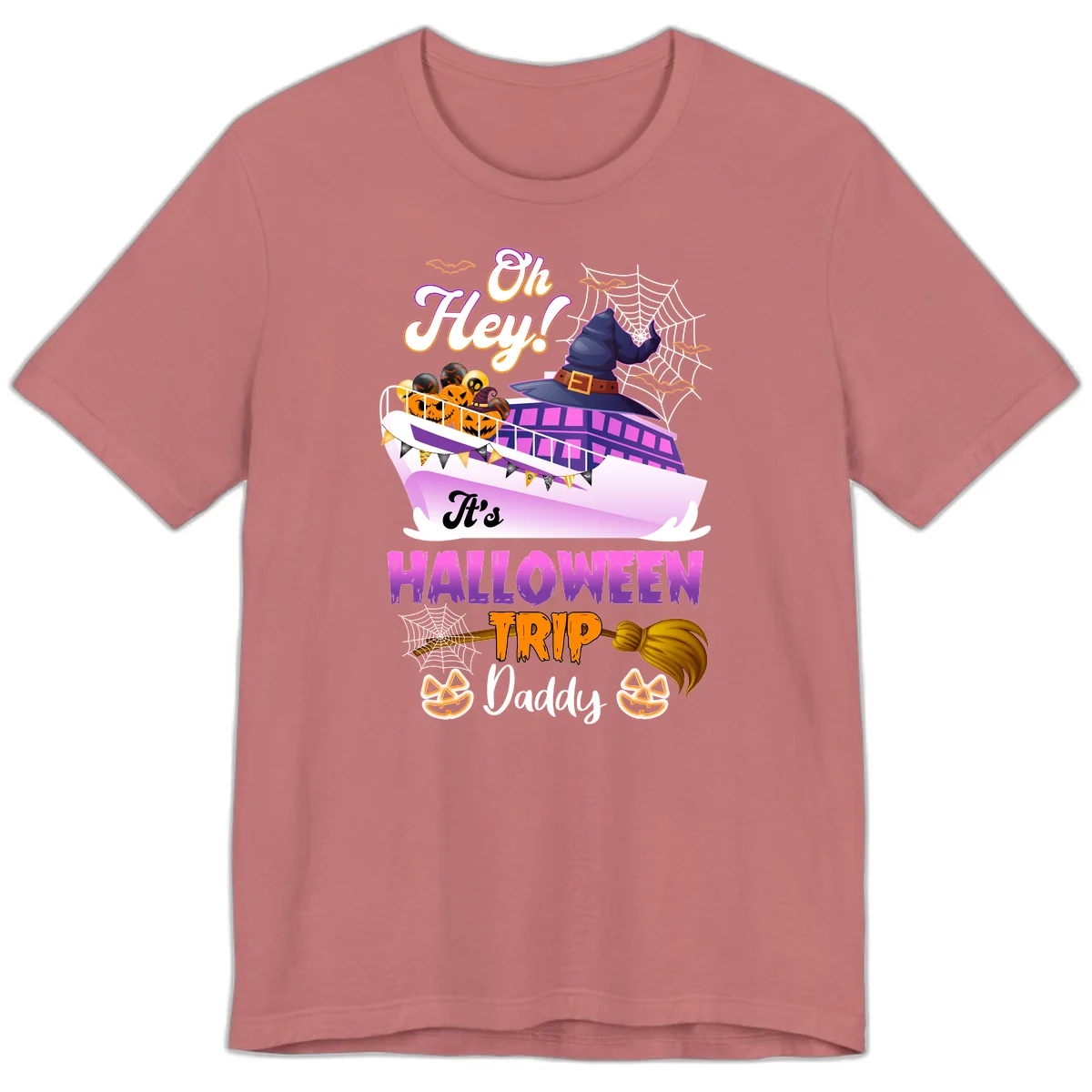 Oh Hey It's Halloween Trip Daddy Premium T-Shirt in Mauve