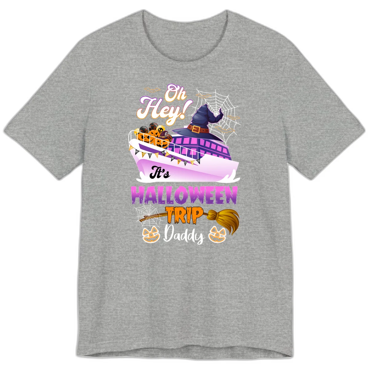 Oh Hey It's Halloween Trip Daddy Premium T-Shirt in Athletic Heather