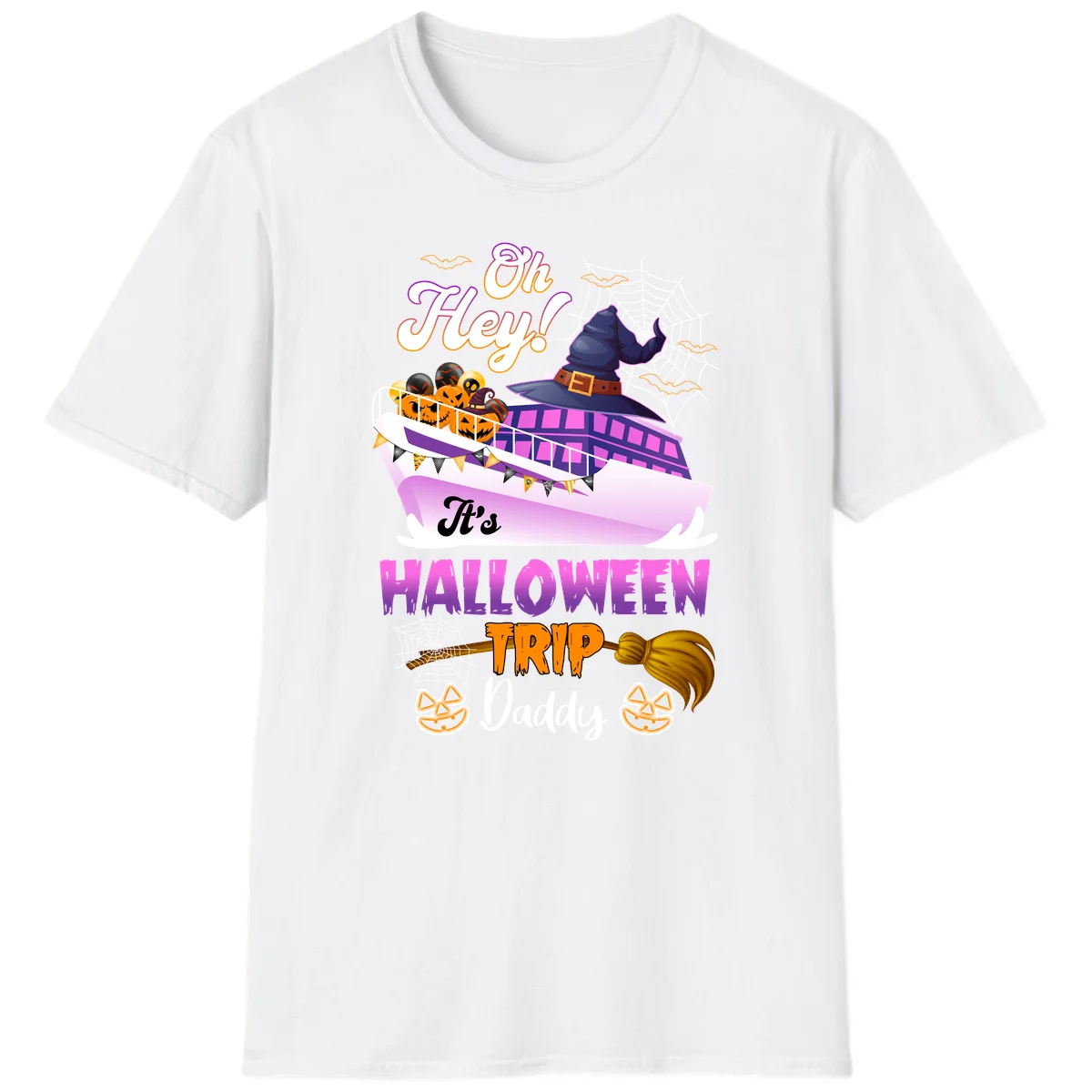 Oh Hey It's Halloween Trip Daddy T-Shirt in White