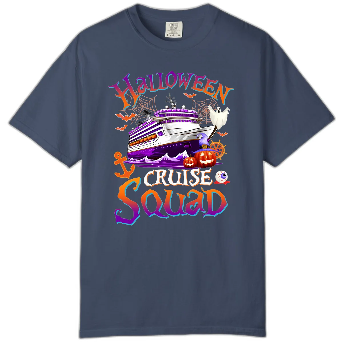 Halloween Cruise Squad Comfort Color in Midnight