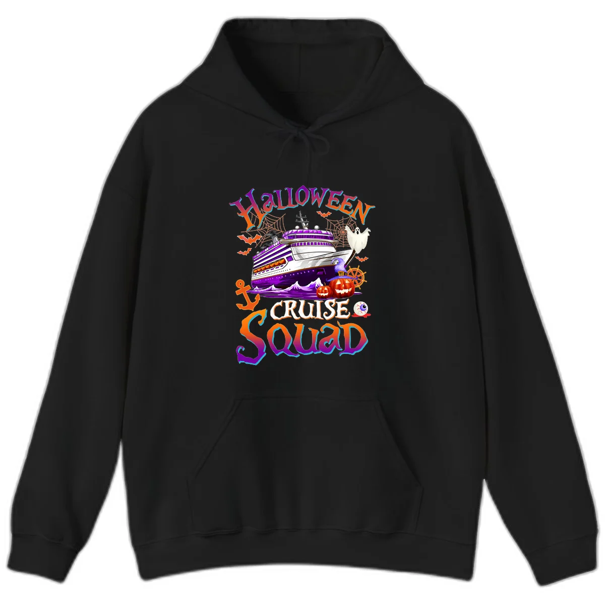 Halloween Cruise Squad Hoodie in Black