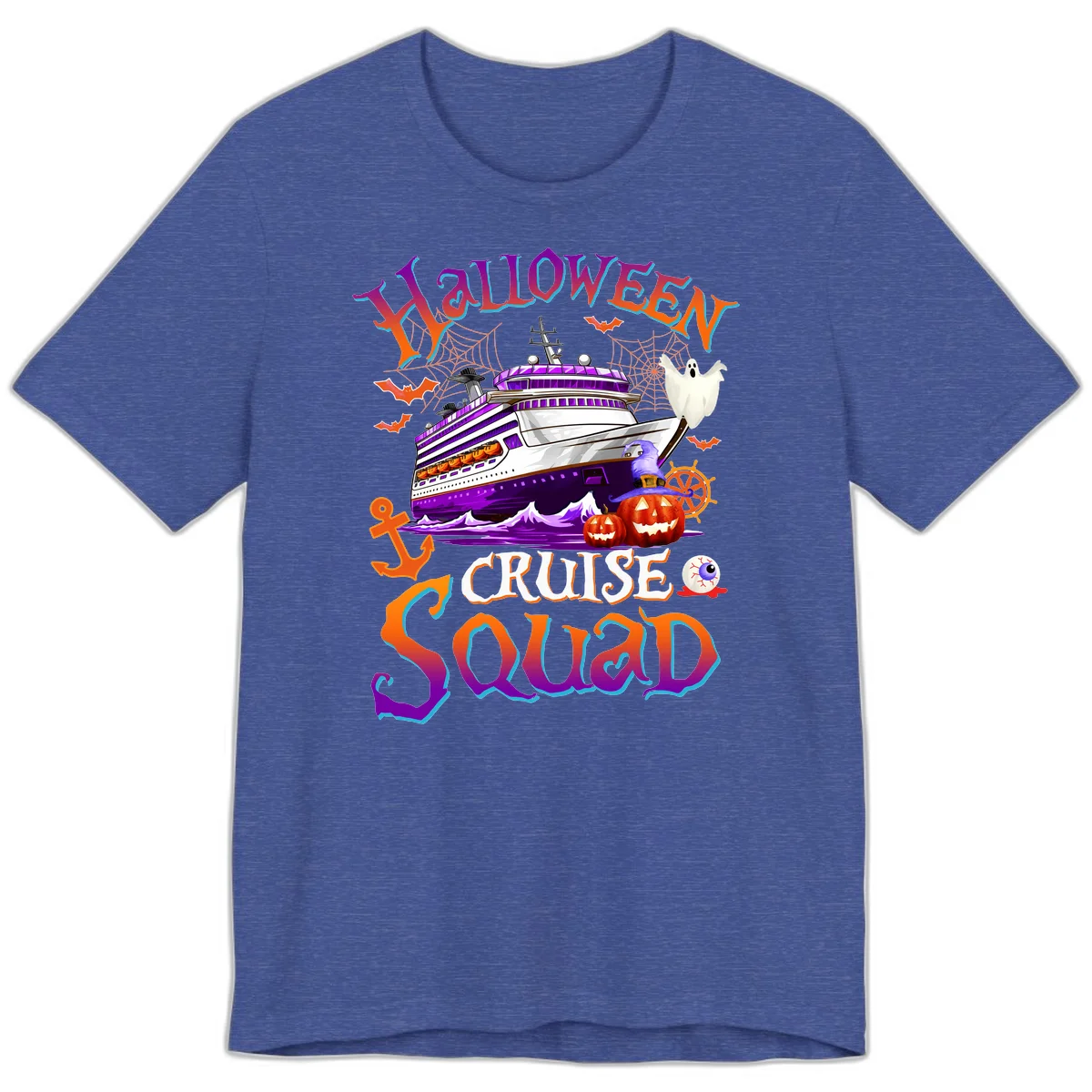 Halloween Cruise Squad Premium T-Shirt in Heather True Royal