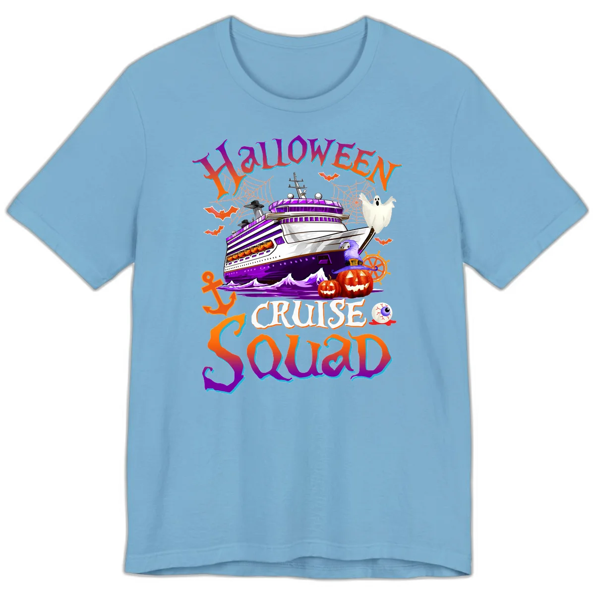 Halloween Cruise Squad Premium T-Shirt in Ocean Blue