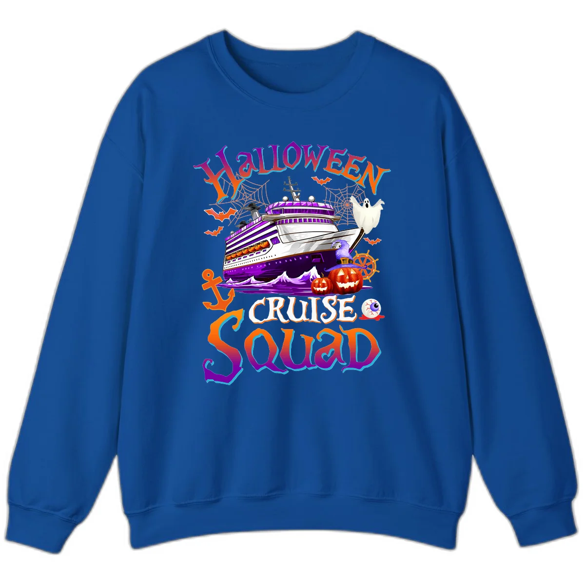 Halloween Cruise Squad Sweatshirt in Royal