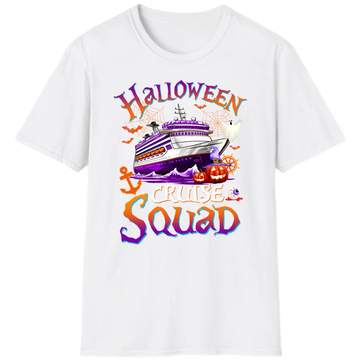 Halloween Cruise Squad T-Shirt in White