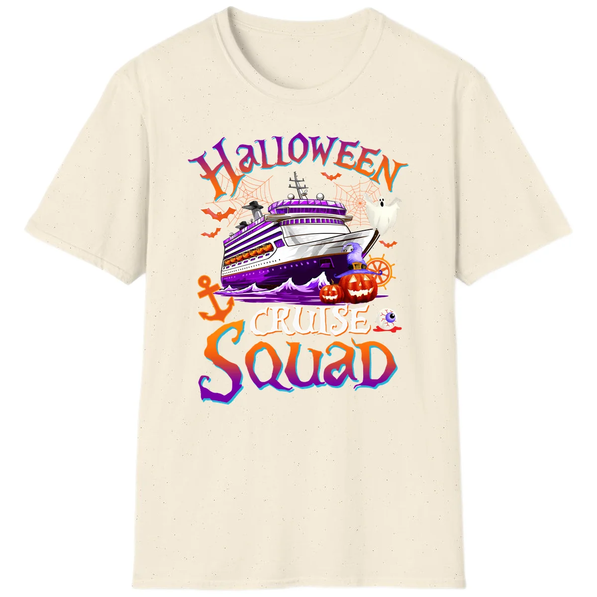 Halloween Cruise Squad T-Shirt in Natural