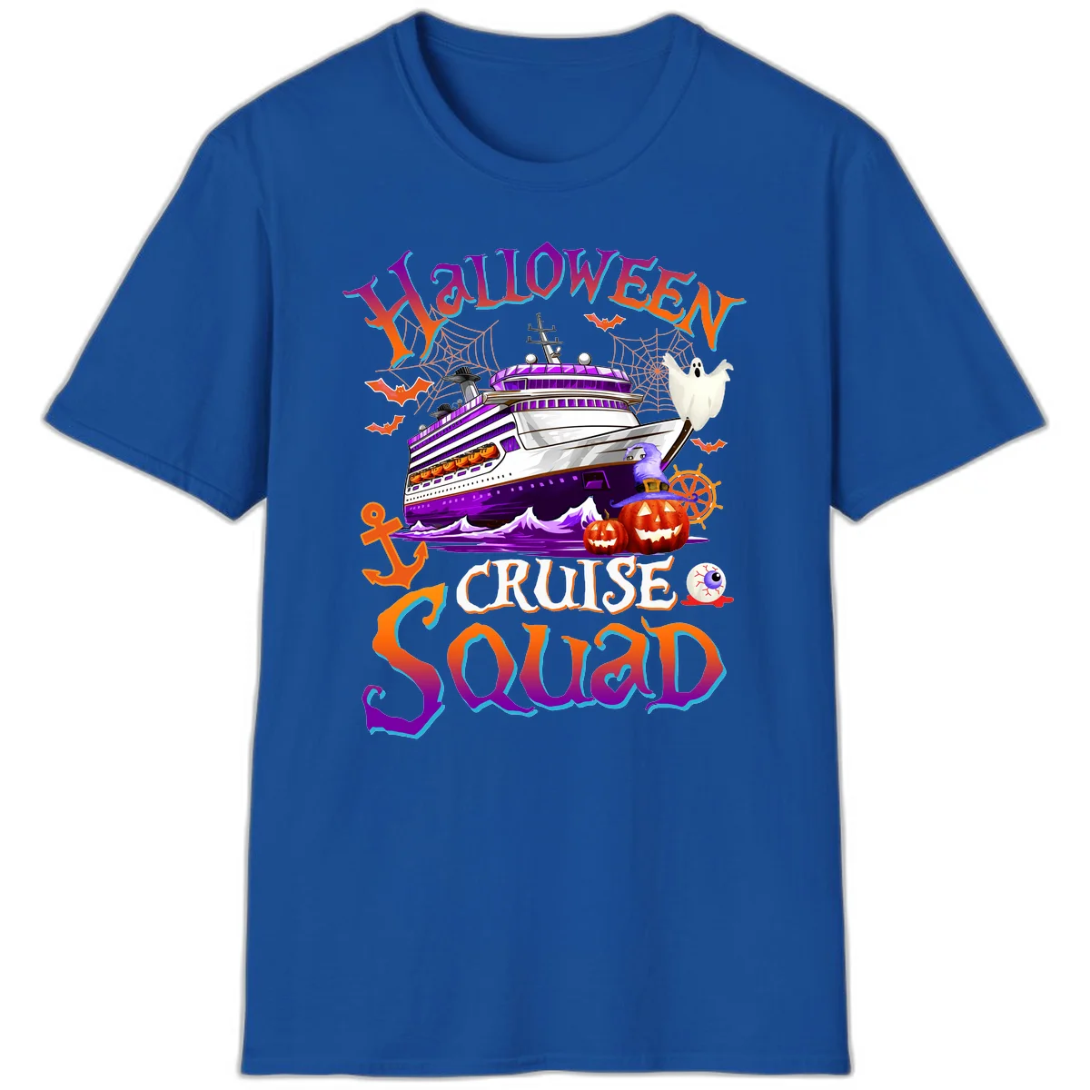 Halloween Cruise Squad T-Shirt in Royal