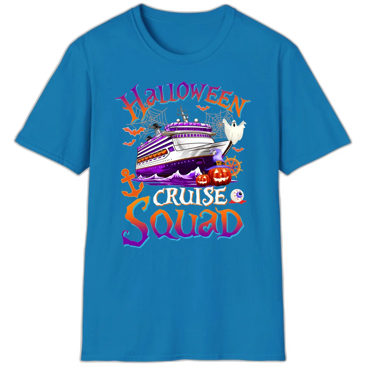 Halloween Cruise Squad T-Shirt in Sapphire