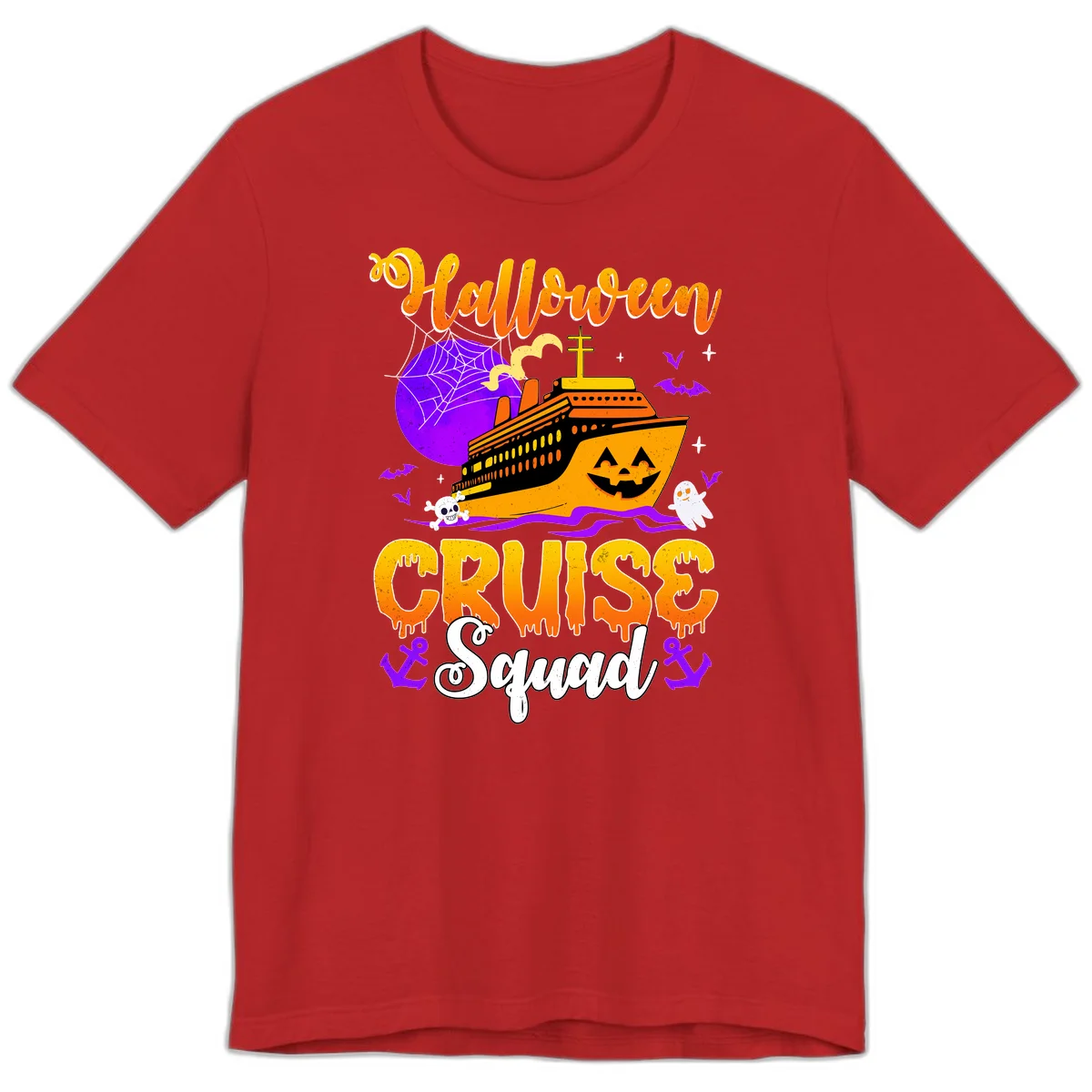 Halloween Cruise Squad Premium T-Shirt in Red