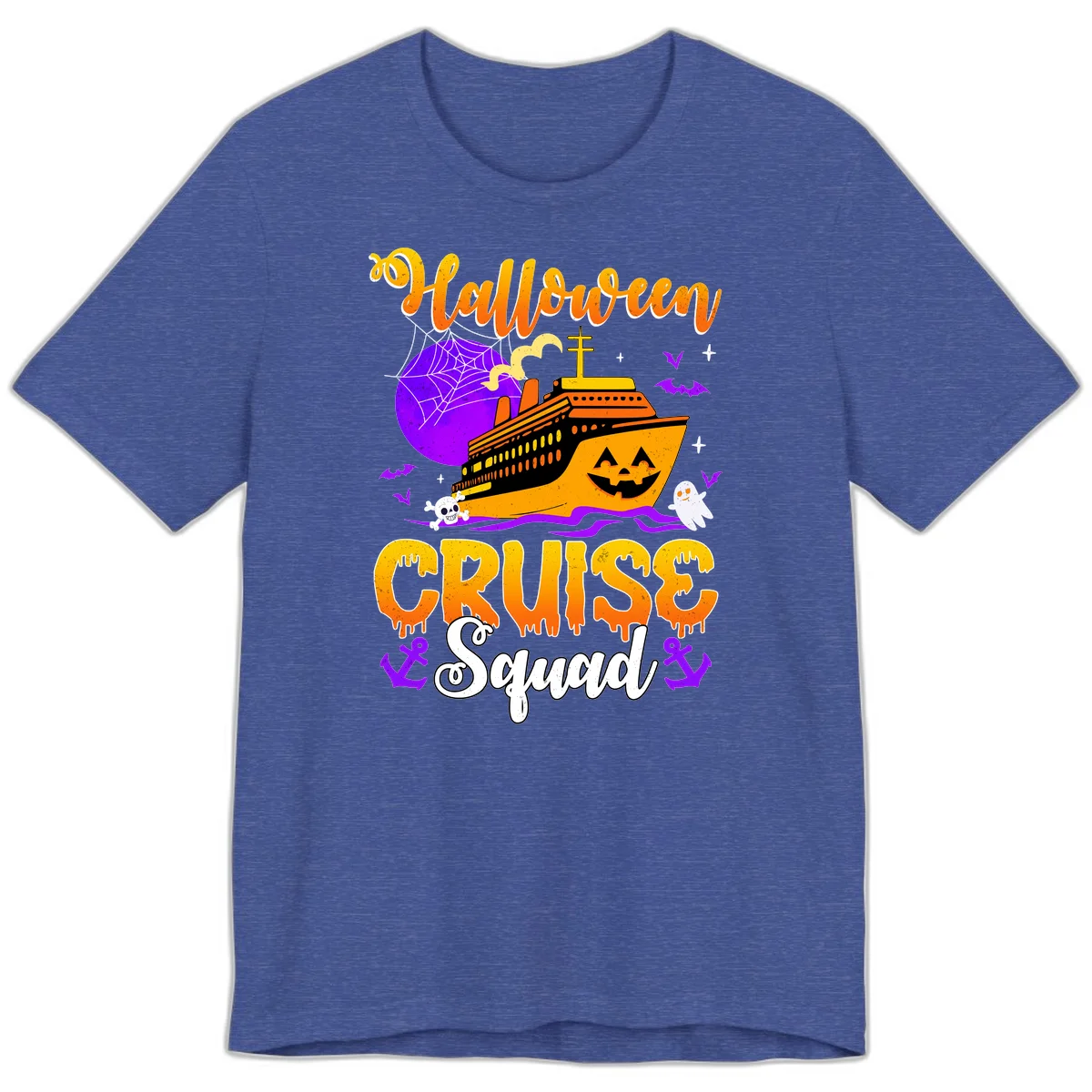 Halloween Cruise Squad Premium T-Shirt in Heather True Royal