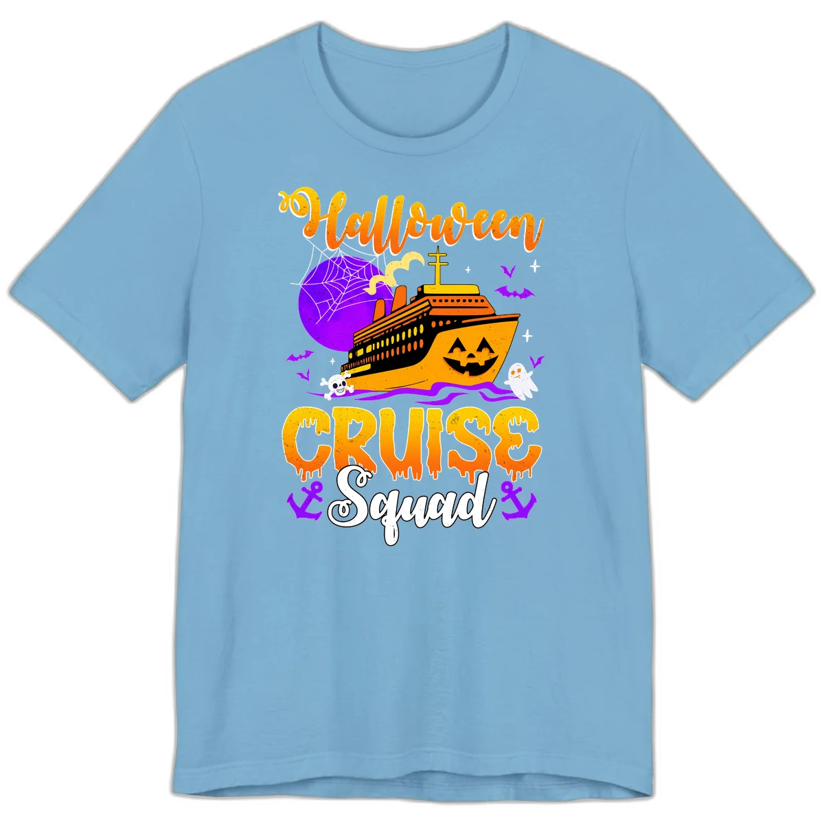 Halloween Cruise Squad Premium T-Shirt in Ocean Blue