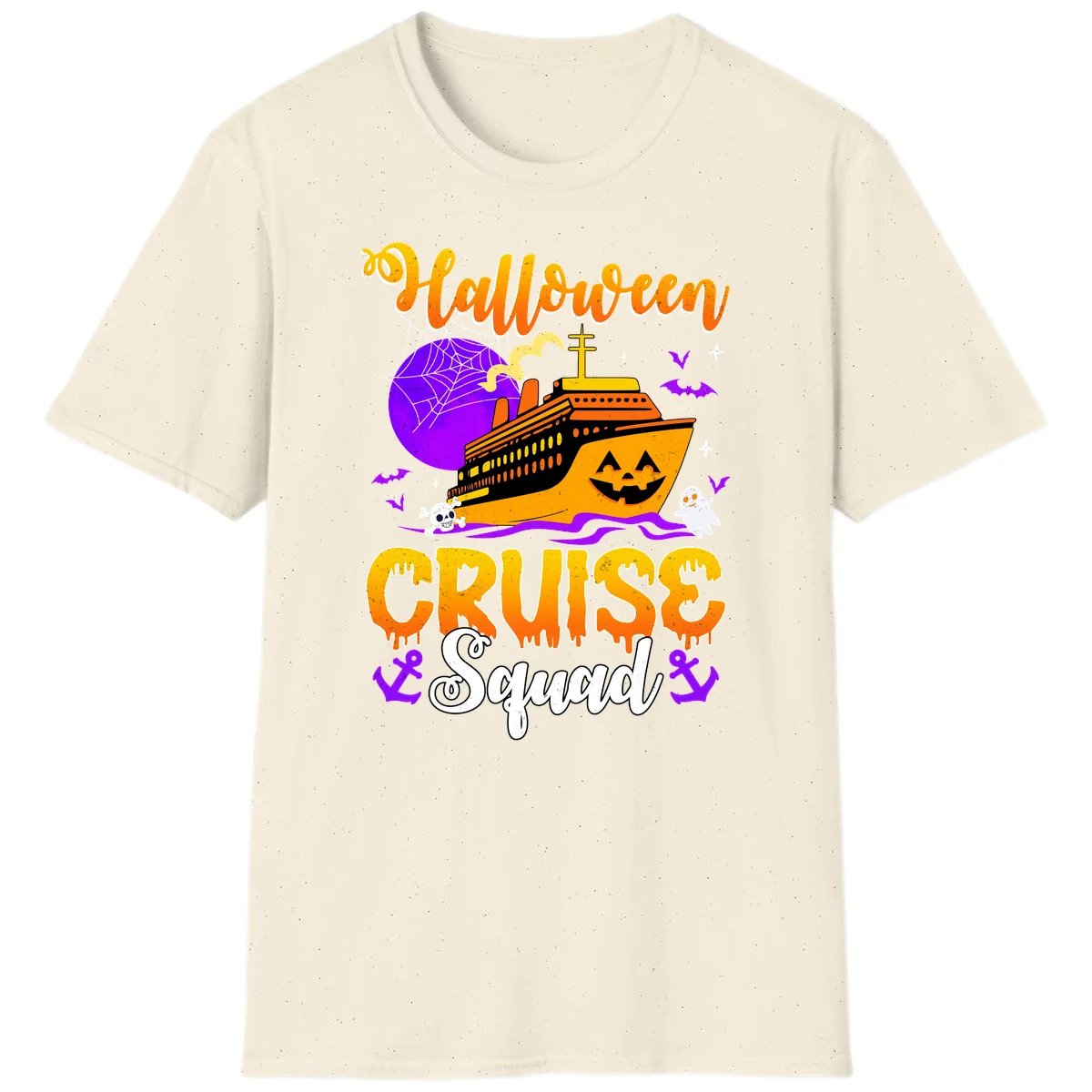Halloween Cruise Squad T-Shirt in Natural