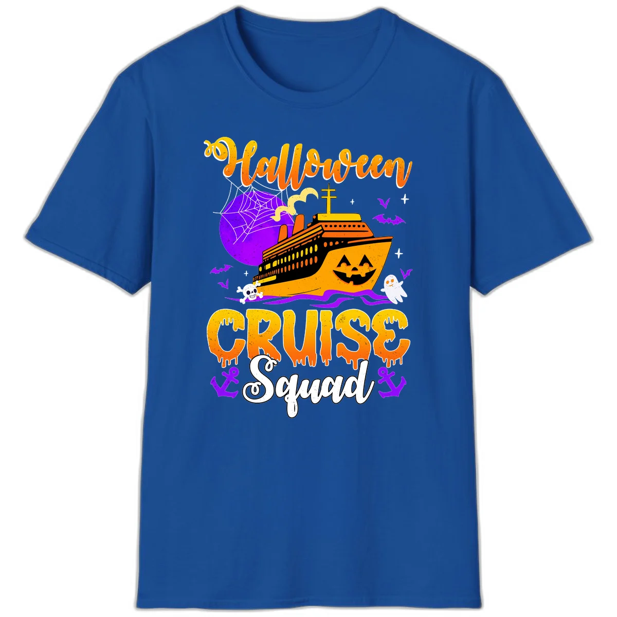 Halloween Cruise Squad T-Shirt in Royal
