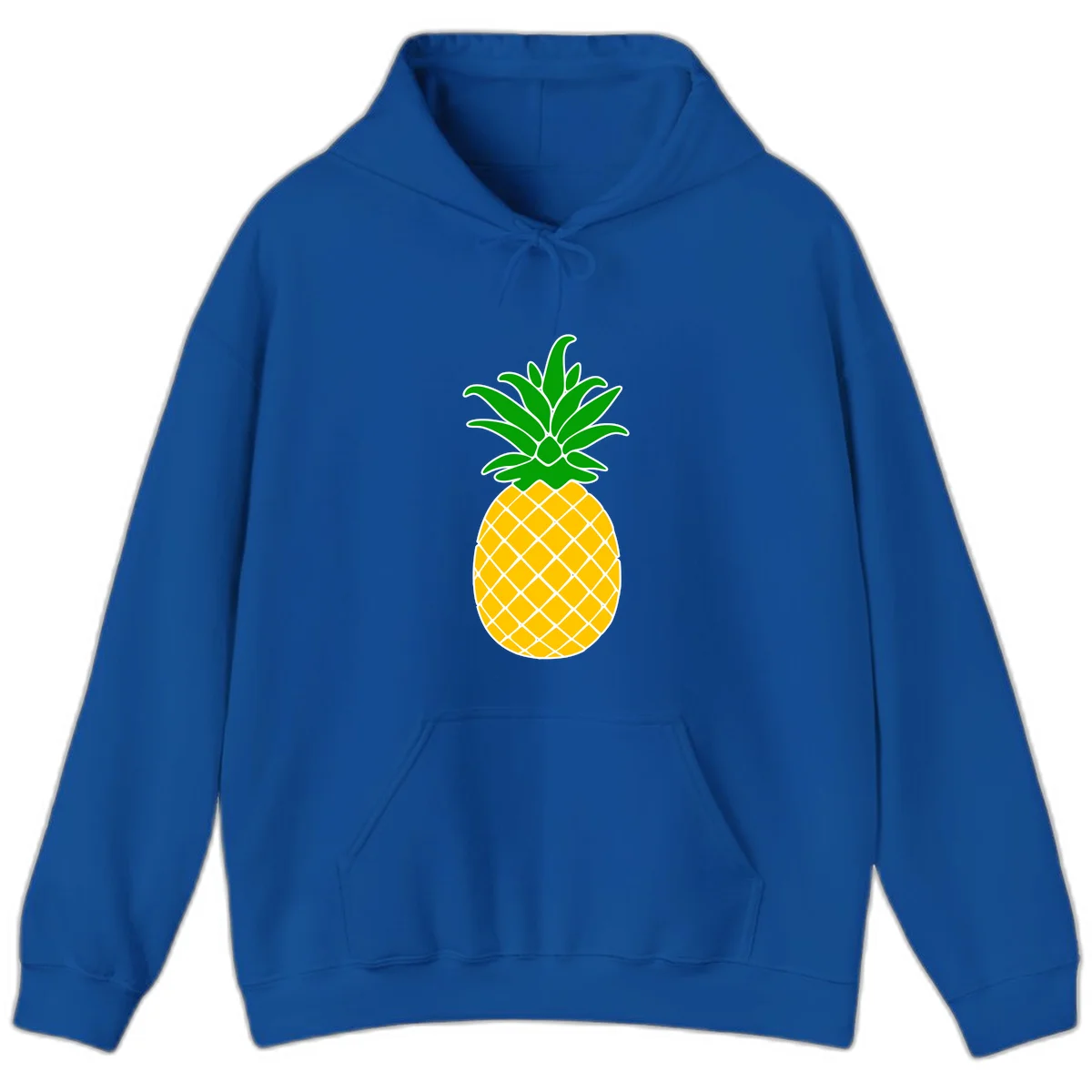 Tropical Pineapple Crown Hoodie in Royal