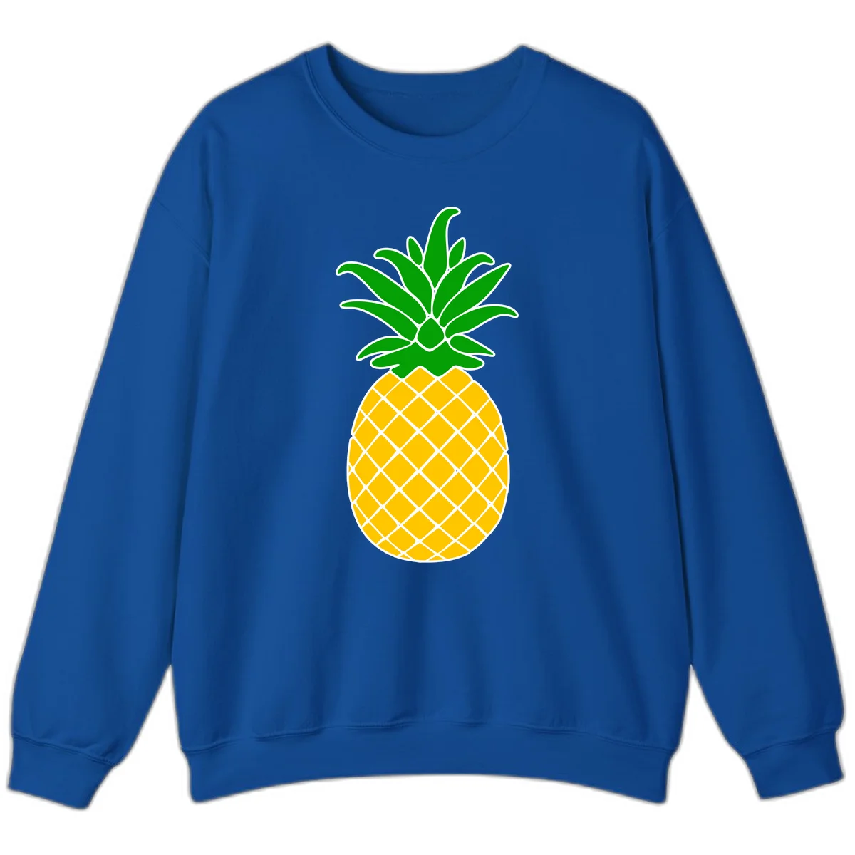 Tropical Pineapple Crown Sweatshirt in Royal