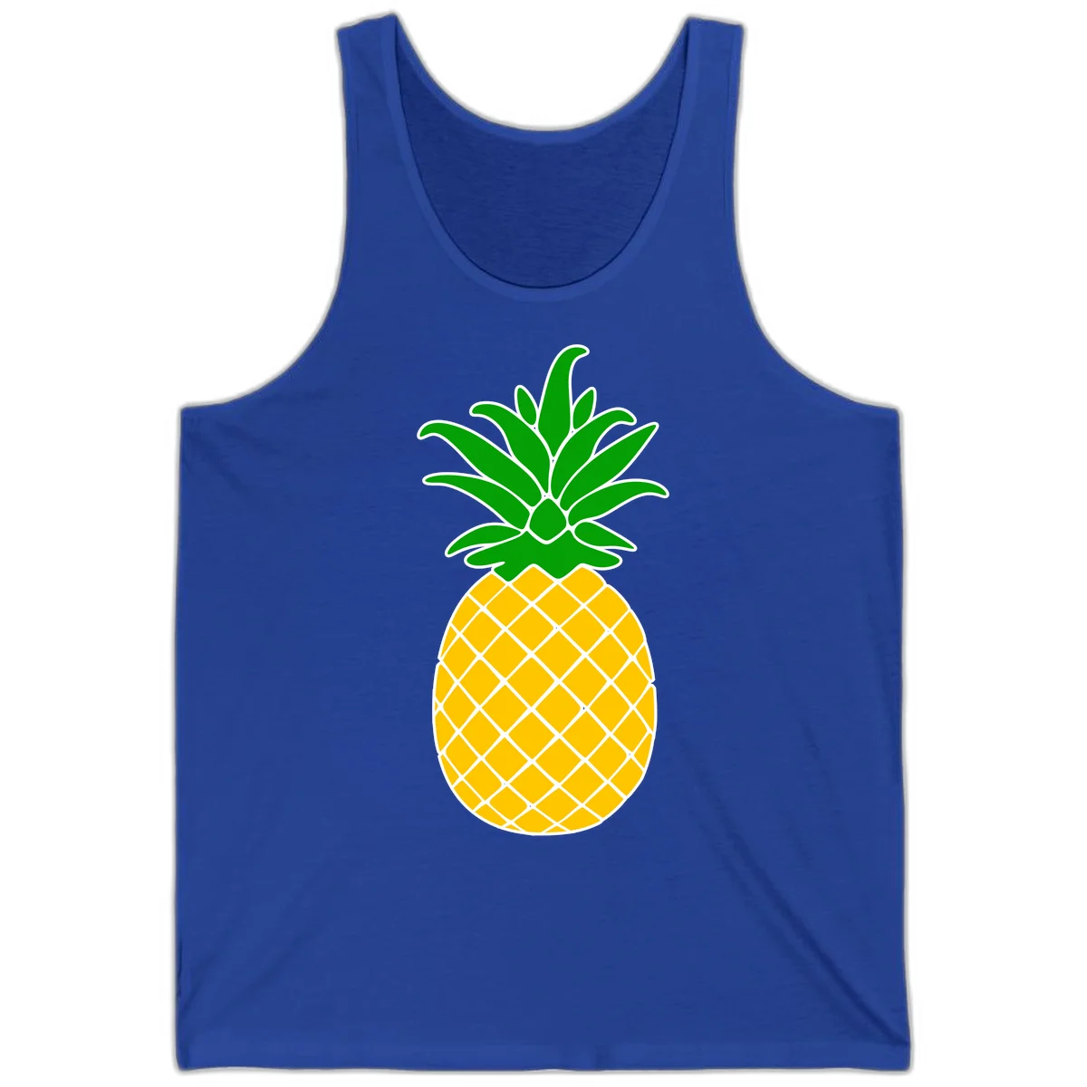 Tropical Pineapple Crown Tank in True Royal
