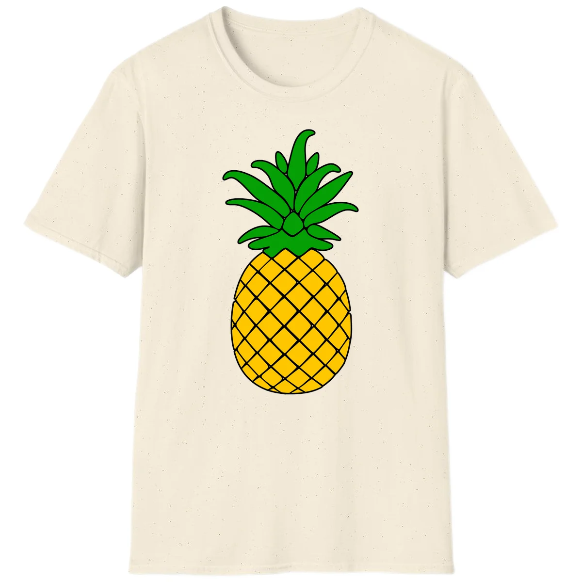 Tropical Pineapple Crown T-Shirt in Natural